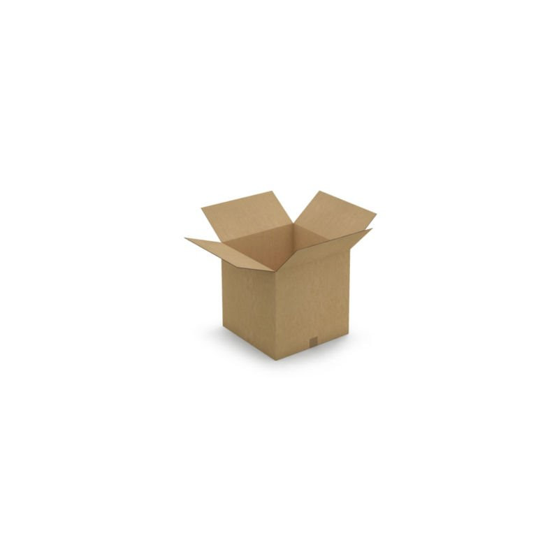 Caisse carton brune double cannelure RAJA 45x45x45 cm