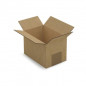 Caisse carton brune simple cannelure RAJA 15x10x10 cm