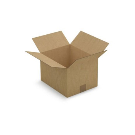 Caisse carton brune simple cannelure RAJA 30x25x20 cm