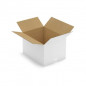 Caisse carton blanche simple cannelure RAJA 40x30x25 cm