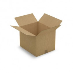 Caisse carton brune simple cannelure RAJA 40x33x30 cm