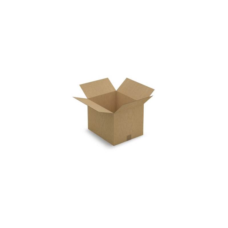 Caisse carton brune simple cannelure RAJA 40x33x30 cm