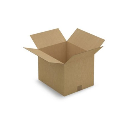 Caisse carton brune simple cannelure RAJA 40x33x30 cm