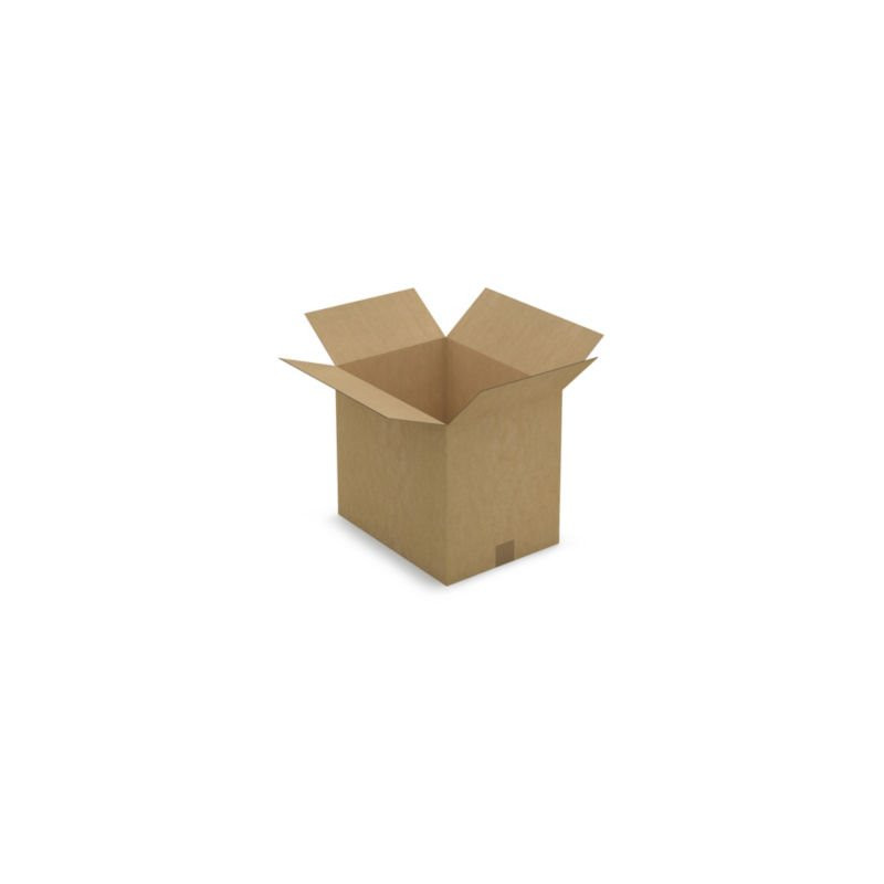 Caisse carton brune simple cannelure RAJA 40x30x35 cm