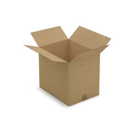 Caisse carton brune simple cannelure RAJA 40x30x35 cm