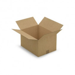 Caisse carton brune simple cannelure RAJA 41x31x24 cm