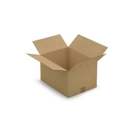 Caisse carton brune simple cannelure RAJA 41x31x24 cm