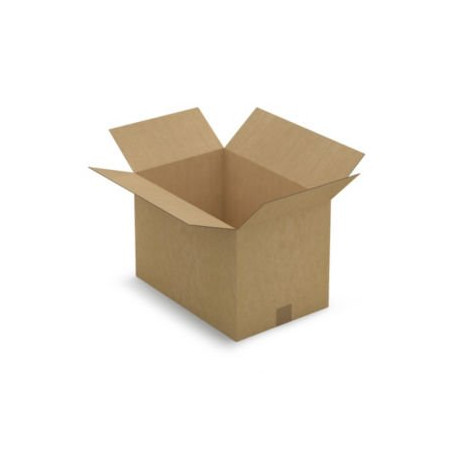 Caisse carton brune simple cannelure RAJA 45x30x30 cm