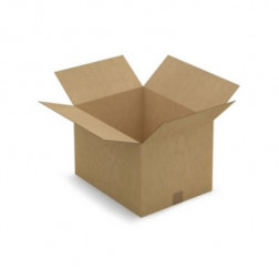 Caisse carton brune simple cannelure RAJA 45x35x30 cm