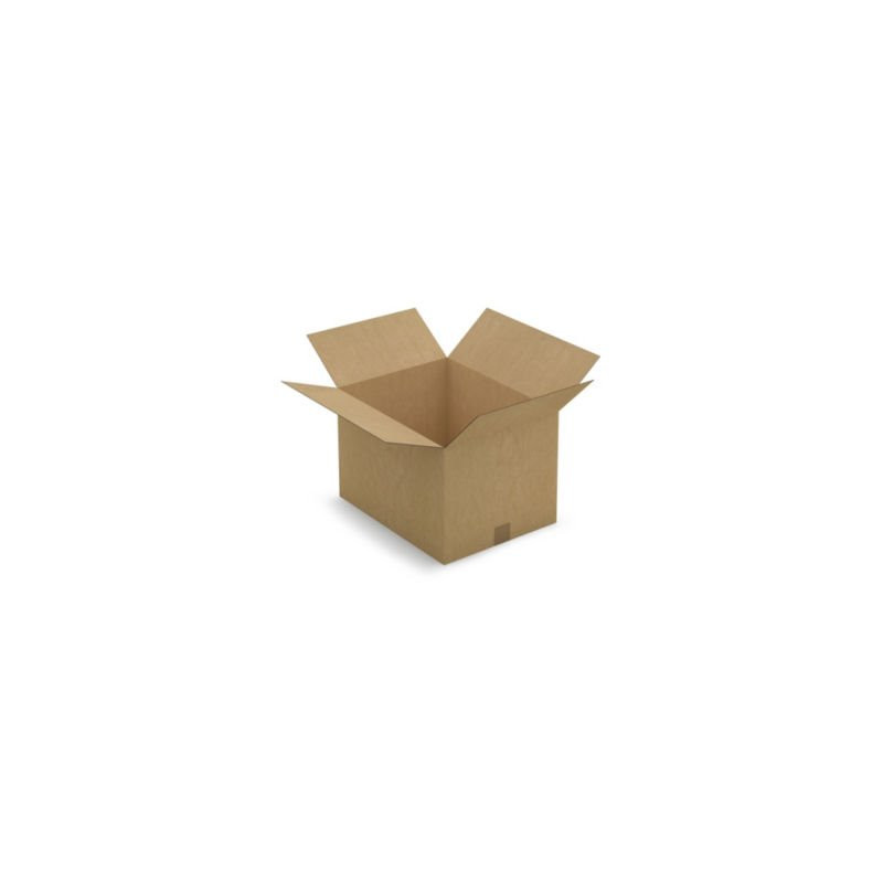 Caisse carton brune simple cannelure RAJA 45x35x30 cm