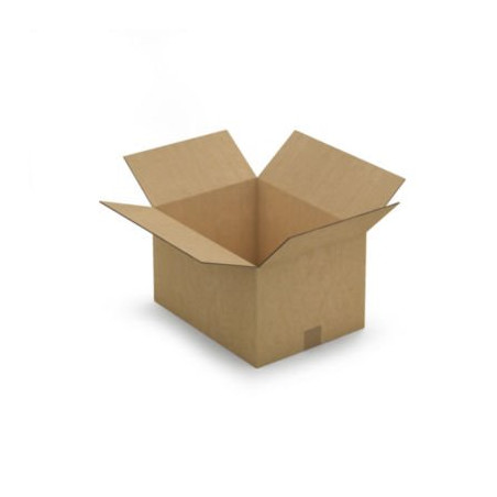 Caisse carton brune double cannelure RAJA 41x31x24 cm