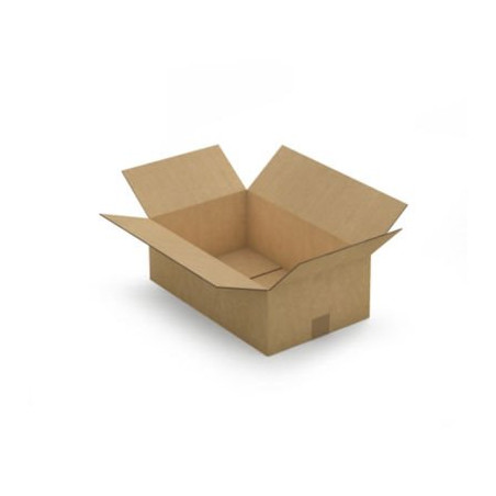 Caisse carton brune double cannelure RAJA 45x28x15 cm