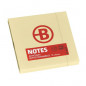 NOTES REPOSITIONNABLES JAUNES BRUNEAU 75 X 75 MM - BLOC DE 100 FEUILLES