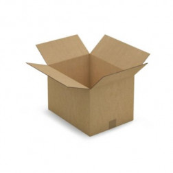 Caisse carton brune double cannelure RAJA 40x30x27 cm