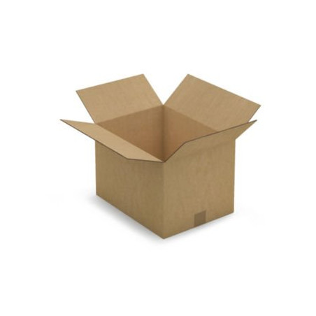 Caisse carton brune double cannelure RAJA 40x30x27 cm