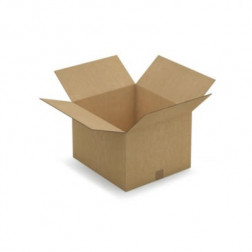 Caisse carton brune double cannelure RAJA 45x40x30 cm