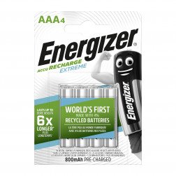 ACCU RECHARGEABLE ENERGIZER EXTREME HR03 AAA- BLISTER DE 4 ACCUS