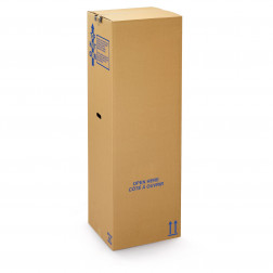 Caisse-penderie carton double cannelure 50x30x135 cm