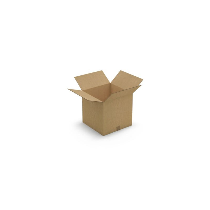 Caisse carton brune double cannelure renforcée RAJA 38,5x38,5x37 cm