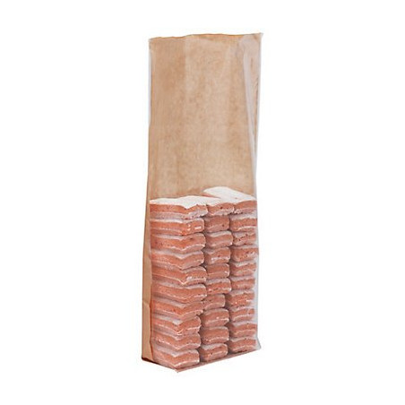 SAC BONBONS DOS KRAFT 120 X 275 MM S/IMP FOND CARTON