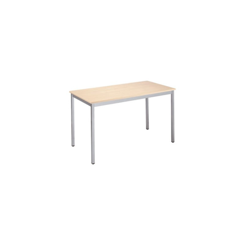 TABLE DOMINO TENDANCE RECT. ERABLE/ALU