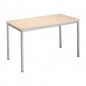 TABLE DOMINO TENDANCE RECT. ERABLE/ALU