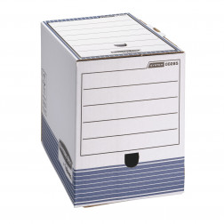 BOÎTE ARCHIVES CARTON BANKERS BOX BY FELLOWES DOS 20 CM BLEUE