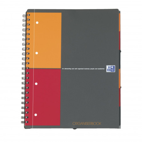 CAHIER SPIRALES OXFORD INTERNATIONAL ORGANISERBOOK A4+ PETITS CARREAUX 160 PAGES