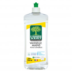 LIQUIDE VAISSELLE MAINS ARBRE VERT PEAUX SENSIBLES - FLACON 750 ML