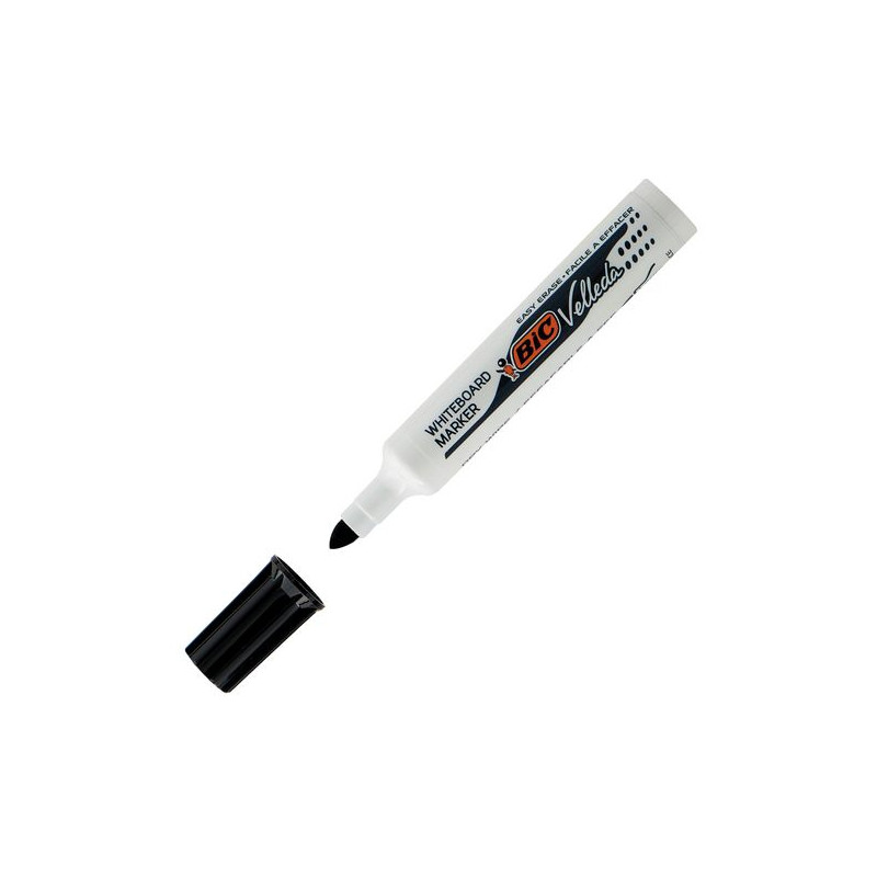 MARQUEUR EFFAÇABLE BIC VELLEDA 1711 POINTE OGIVE 1,9 MM NOIR