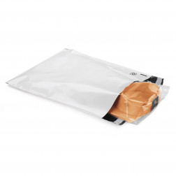 Pochette plastique opaque Super RAJA - Pochette blanche 26x40 cm