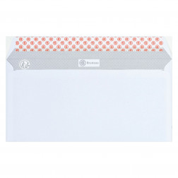 ENVELOPPE RECYCLÉE 110 X 220 MM BRUNEAU 80 G SANS FENÊTRE BLANCHE - BOÎTE DE 500