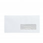 ENVELOPPE RECYCLÉE 110 X 220 MM BRUNEAU 80 G AVEC FENÊTRE 35 X 100 MM BLANCHE - BOÎTE DE 500