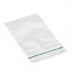 Sachet plastique zip 50% recyclé transparent 100 microns RAJA 10 x 10 cm 