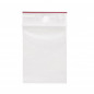 Sachet plastique zip transparent 60 microns RAJA 6x8 cm