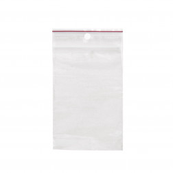 Sachet plastique zip transparent 60 microns RAJA 8x12 cm