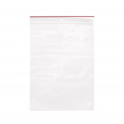 Sachet plastique zip transparent 60 microns RAJA 18x25 cm