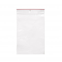 Sachet plastique zip transparent 60 microns RAJA 15x20 cm