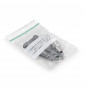 Sachet plastique zip 50% recyclé transparent à bandes blanches 60 microns RAJA 7x10 cm