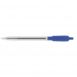 STYLO BILLE BUDGET RÉTRACTABLE POINTE 0,7 MM - ÉCRITURE MOYENNE BLEU