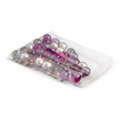 Sachet plastique liassé transparent haute brillance 35x45 cm