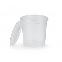 Pot inviolable plastique 365 ml