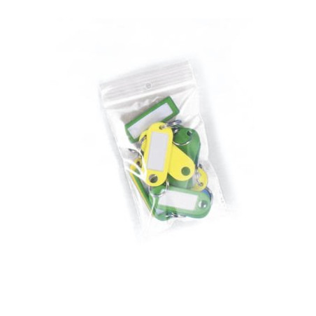 Sachet plastique zip transparent 50 microns 4 x 6 cm