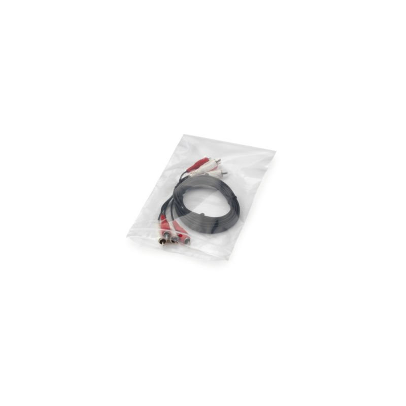 Sachet plastique zip transparent 50 microns 12,5 x 12,5 cm