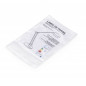 Sachet plastique zip transparent 50 microns 12,5 x 12,5 cm