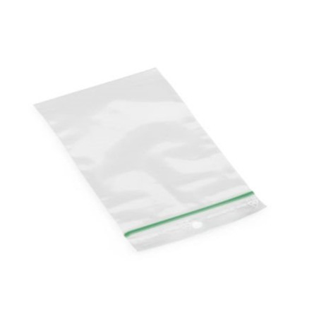 Sachet plastique zip 50% recyclé transparent 60 microns RAJA 6x12 cm