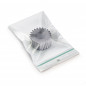 Sachet plastique zip 50% recyclé transparent 60 microns RAJA 6x12 cm