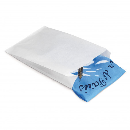 Sachet kraft blanc plat 15 x 23 cm