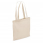 Sac coton noir sans soufflets 38 x 42 cm