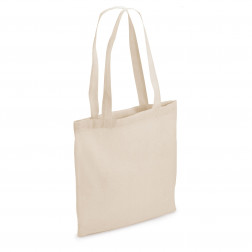 Sac coton naturel avec soufflets 42 x 35 x 12 cm